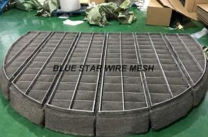 China High Toughness Knitmesh Demister , Heteromorphic Mist Eliminator Pads Durable factory