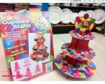 Fashion Colorful Design 3 Tier Paper Cardboard Cupcake Stand,Wholesale Wedding