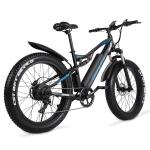 48V 17Ah 1000W Electric Fat Tire Bike 7 Speed Double Suspension Electric Bike