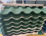 Groove /Golan Tile Frosts Green Color Stone Coated Tile 0.45 AZ70 Stone Coated