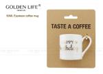 BSCI DISNEY Certificated Espresso Coffee Mugs 90mL Capacity With Happy Birthday