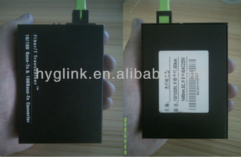 Gpon MM SM 155Mbps UTP RJ-45 Media Converter Single Mode