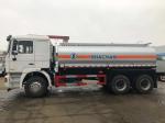 F2000 Oil Tank Trucks SHACMAN 6x4 Petrol Tanker Truck 300Hp Euro II Red