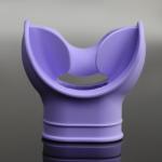 Black White Diving Oxygen Mouthpiece Silicone Mouthpiece Regulators