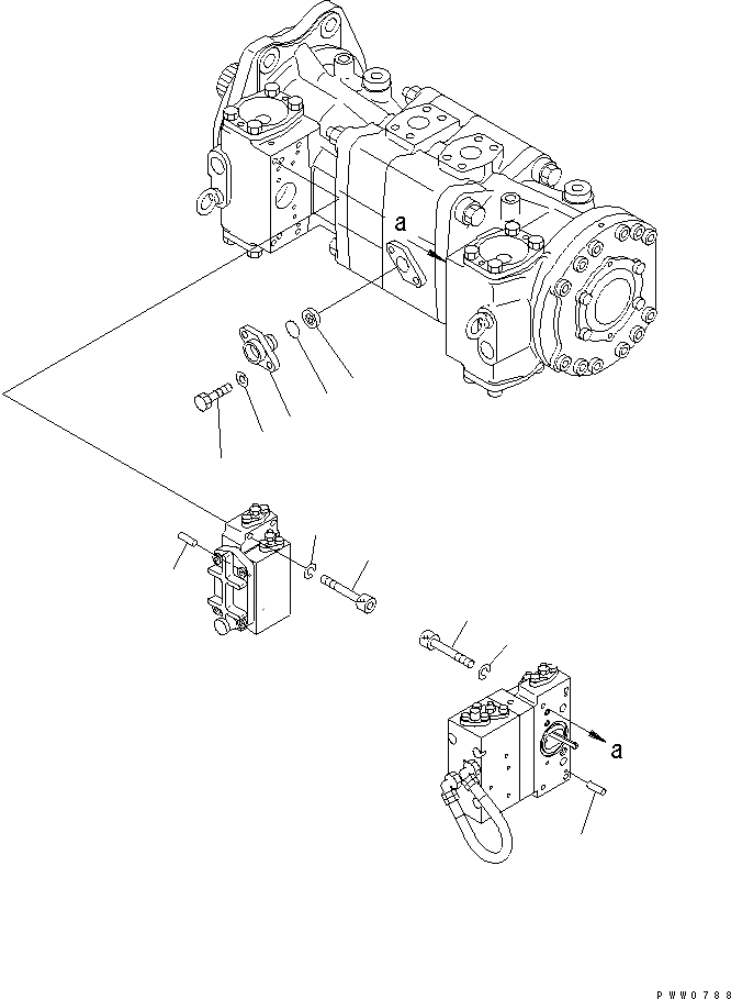 WA1200-3 S/N 50001-UP (Chassis only)