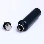 Black Stainless Steel Drinks Bottle , Slim Insulated Water Bottle Straight Cup