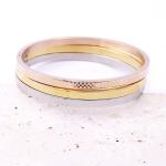 Classic Oval Bangle Bracelet Stainless Steel Couple Bangle Bracelet