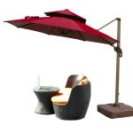 8 Ribs Easy To Use Crank Open Mechanism Outdoor Beach Umbrella
