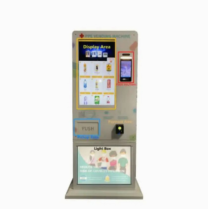 China 200W Metal Interactive Vending Machines Customized For Orange Juice factory