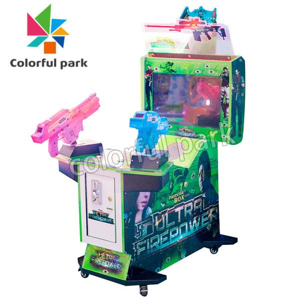 Coin Opertaed Games gun shooting coin pusher aliens extermination game machine