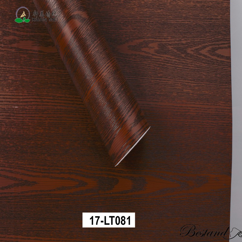 Self Adhesive Wood Grain Vinyl Decorative Film for Furniture Makeover and Enhancement