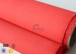 0.45Mm 530GSM Fiberglass Cloth Roll Red Acrylic Coated For Welding Blanket