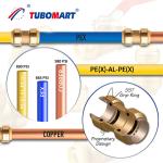 Plumbing 1/2 Pex Quick Connect Fittings Lead Free Brass Push Fit Fittings