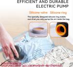 Space Saver Jumbo Vacuum Storage Bag Double Zip Seal Special Grip Clip Ideal