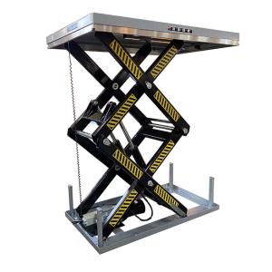 China 1000kg Double Scissor Lift Tables 1300mmx820mm Max Height 1780mm factory