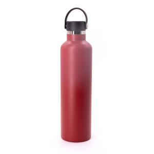 China 18oz 21oz 24oz Vacuum Insulated Bottle , Narrow Mouth Flask Embossing Logo factory