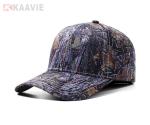 Customized Camo Summer Outdoor Baseball Caps Polyester Mesh Unisex 7cm Visor
