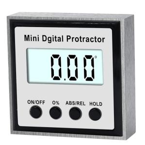 China Protractor Digital Inclinometer 0-360 Stainless Steel Digital Bevel Box Angle Gauge Meter Magnets Base Measuring tool factory