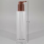 Custom PET Frosted 200ml Cosmetic Lotion Bottle For Shampoo