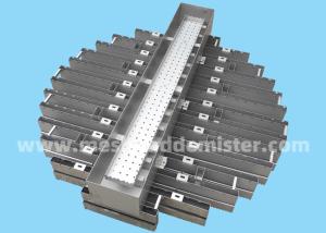 China Gravity Trough Liquid Distributor Distillation Column Internals factory