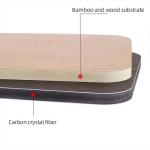 Bamboo Charcoal Wood Veneer Wall Panel WPC Floral Pattern Decorative Wall Board