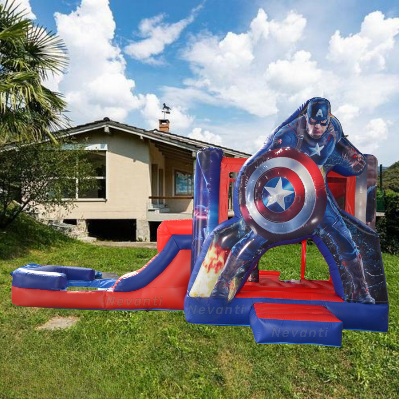 kids inflatable bouncy castle for outdoor play Blower repair kits included