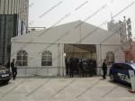 White Aluminum Frame Exhibition Canopy Tent 15m Width With Luxury Lining