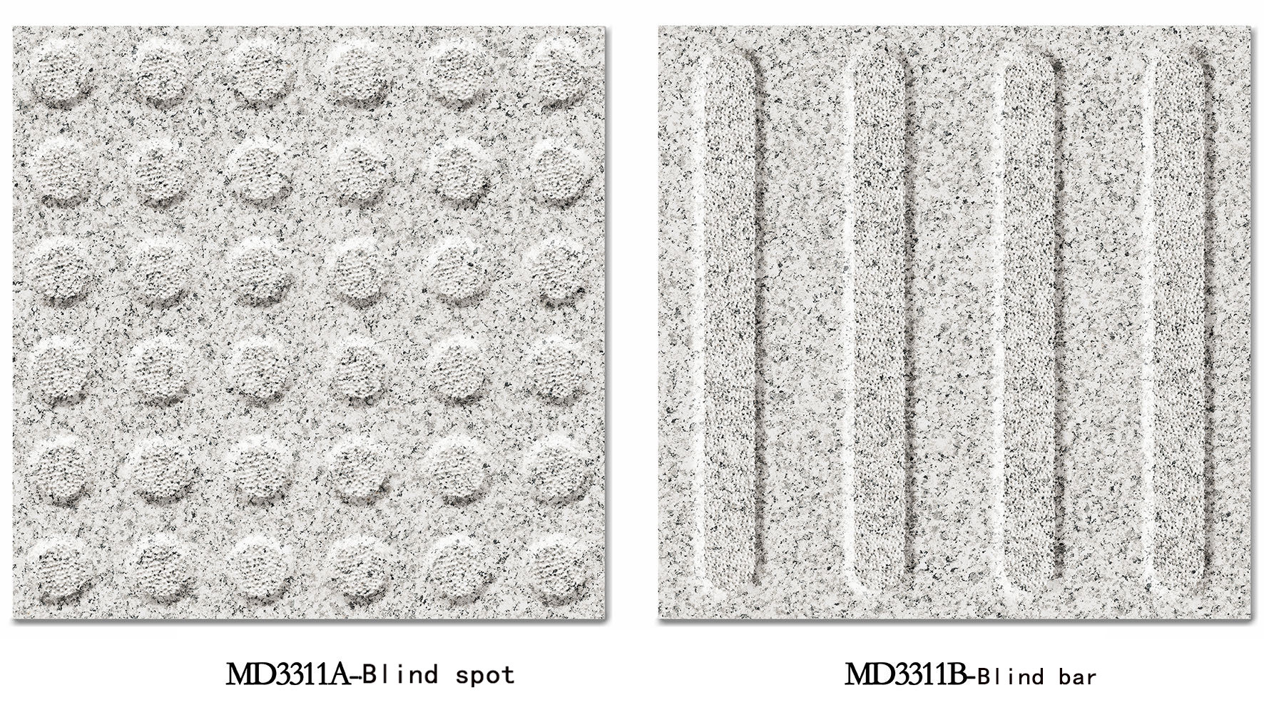 Blind Strip And Blind Spot 600x600x12mm Full body Gray Non-Slip Blind Path Tiles And Floor Paving Tile For Park