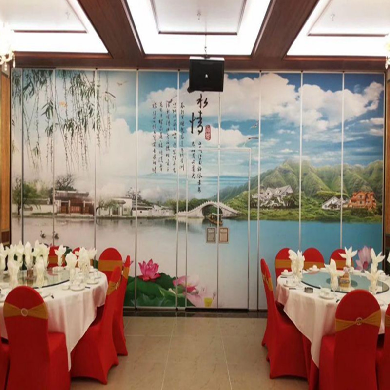 Air - Proof Foldable Interior Wood Partition Wall / Movable Room Divider