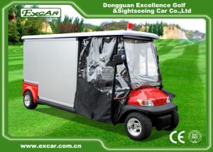 China Environmental Electric Ambulance Car Red Golf Cart Ambulance For Hospital factory