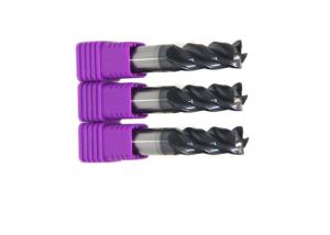 China Solid Tungsten Carbide CNC End Mill / 4 Flute End Mill for Stainless Steel factory