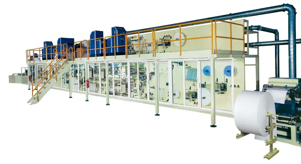 Automatic High Speed Sanitary Pad Machine Sanitary Napkin Making Machine