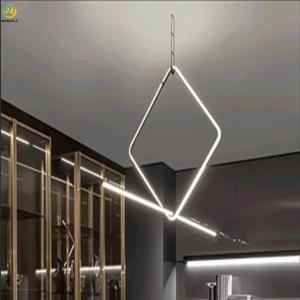 China Home Hotel Metals Art Baking Paint Black G9 Modern Pendant Light factory