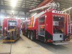 Howo Fire Rescue Truck Water Tower Fire Truck 10 Wheel High Loading Capacity
