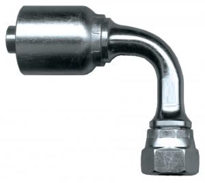 China Cr3 Plating 1/4 Inch Hose Fittings 90degree Long Female Sae Elbow factory