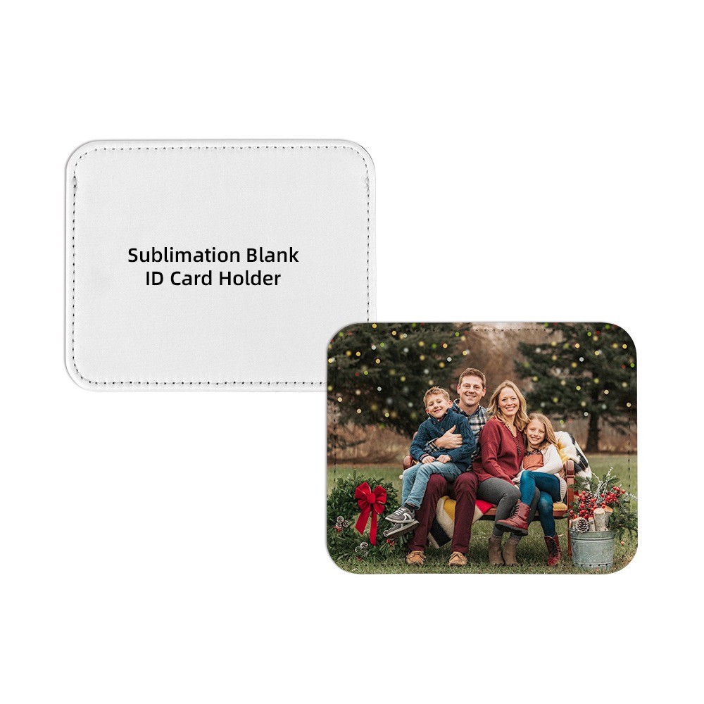 Multifunctional Black Sublimation Blank ID Card Holder For Sublimation Heat Transfer Printing