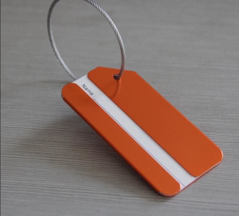 Aluminium Colorful Luggage Tag Boarding Pass Card Logo Customized