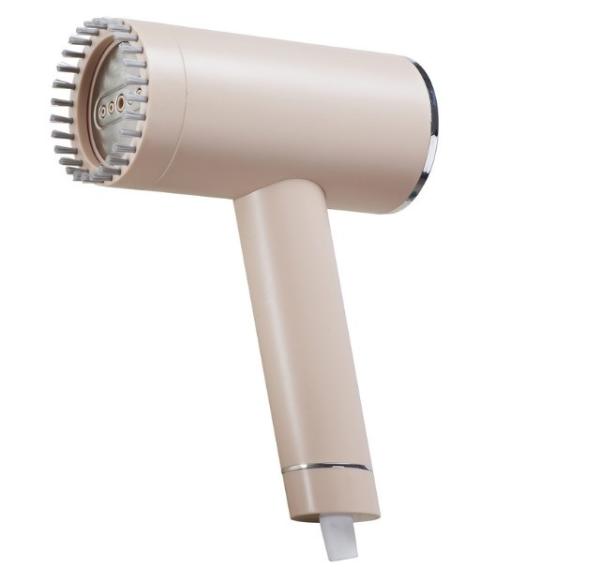Compact Travel Garment Steamer with Hair Brush Accessory Product Size 23.25x17x7