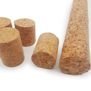 China Premium Quality Waterproof Agglomerated Cork Sticks Rod For Wine Stoppers factory