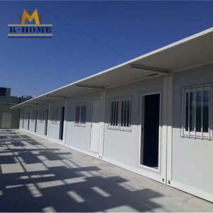China 20ft Flat Pack Container House Steel Frame Sandwich Panel House Easy Installation factory