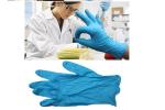 Universal Non Sterile Gloves , Anti Bacteria Disposable Blue Latex Gloves