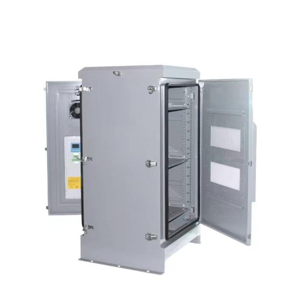 Grey Air Conditioning Outdoor Network Cabinet Outdoor Network Rack Galvanized