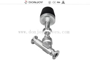 China No Dead leg Angle Seat Valves with Ferrule Connection According ASME BPE factory
