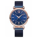 Ladies Mesh Belt Diamond Luminous Watch Waterproof Metal 226mm Perimeter 3ATM