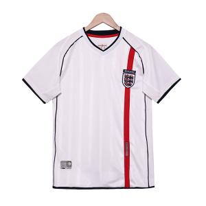 China England Retro 2002 Home National Team Football Jerseys Classic Replica Customization factory