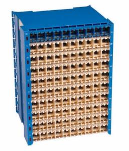 China Silver Printed MDF Main Distribution Frame 100 Pairs Protection Connection Terminal Block factory