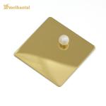 Golden Matte Finish Decorative Stainless Steel Sheet 4x8 0.65mm Thickness