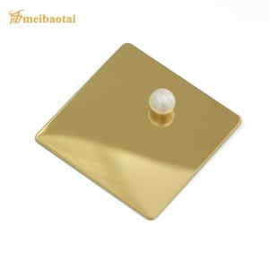 China Titanium Gold Cold Rolled 201 Stainless Steel Sheet 1219*2438 Flat Shape factory