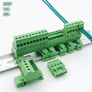 5.08mm / 0.2" Pitch Pluggable Screw Terminal Blocks Din Rail Mounting