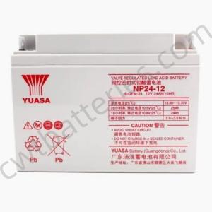 China 12V 24AH Rechargeable AGM UPS VRLA Batteries YUASA NP24-12 for Solar System Energy Storage factory